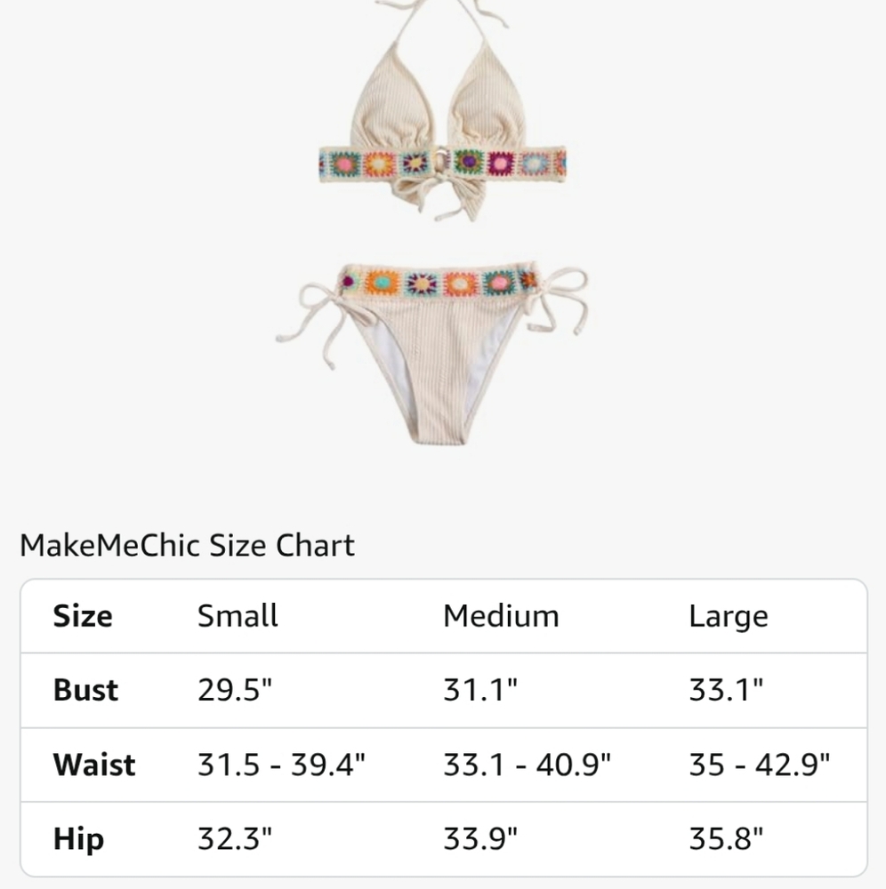 Colorful Crochet Trim Bikini - Picture 5 of 5